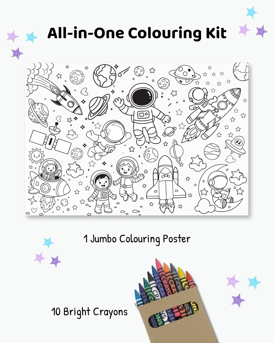 COLOURING POSTER - SPACE EXPLORATION