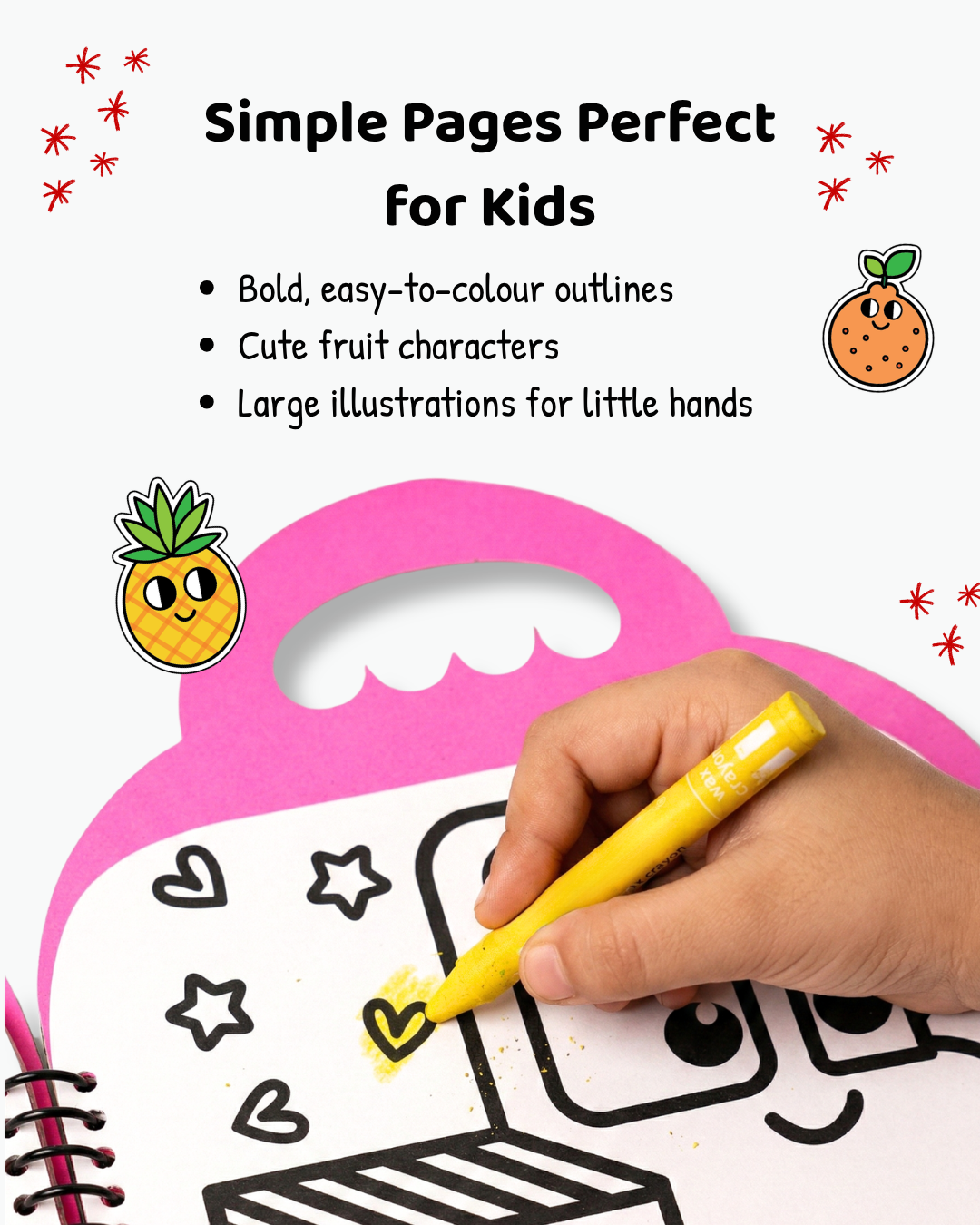 COLOURING BOOK - FRUITS & VEGGIES