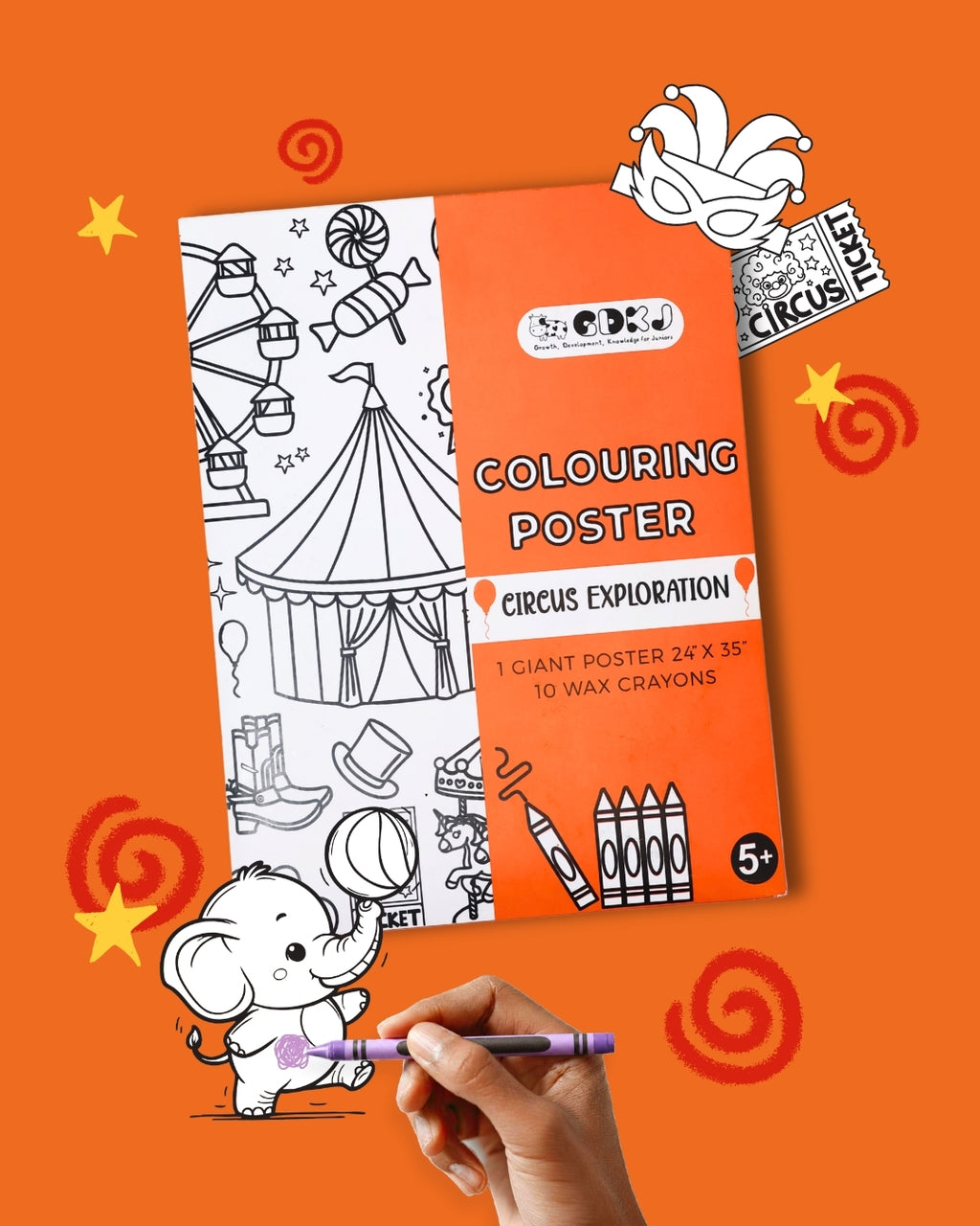 COLOURING POSTER - CIRCUS EXPLORATION