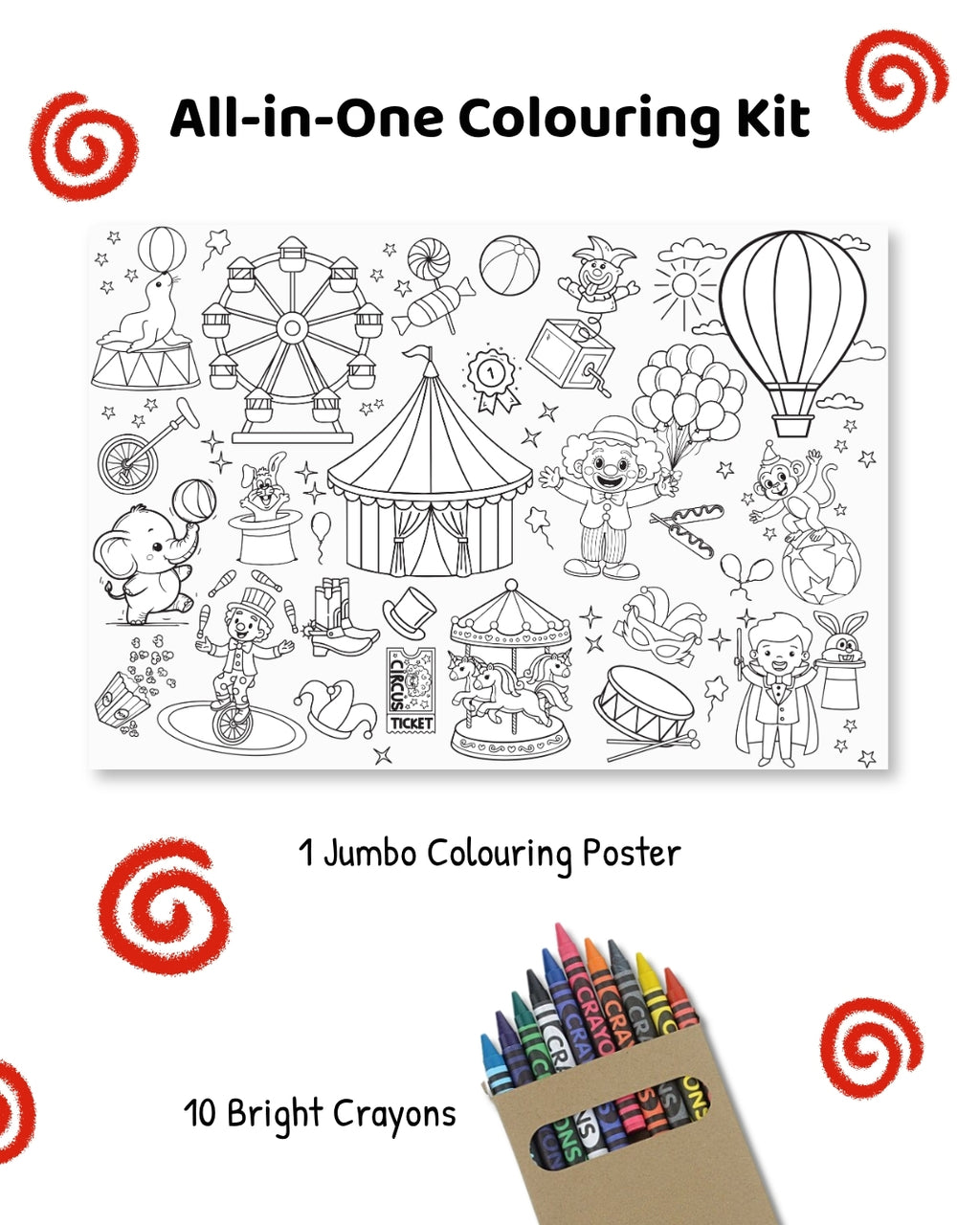 COLOURING POSTER - CIRCUS EXPLORATION
