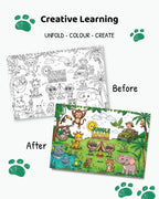 COLOURING POSTER - JUNGLE EXPLORATION