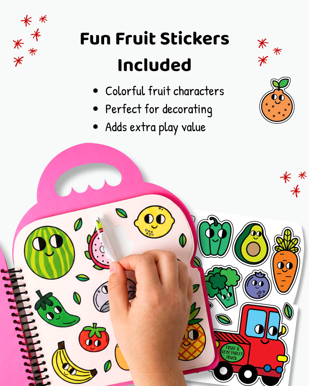COLOURING BOOK - FRUITS & VEGGIES