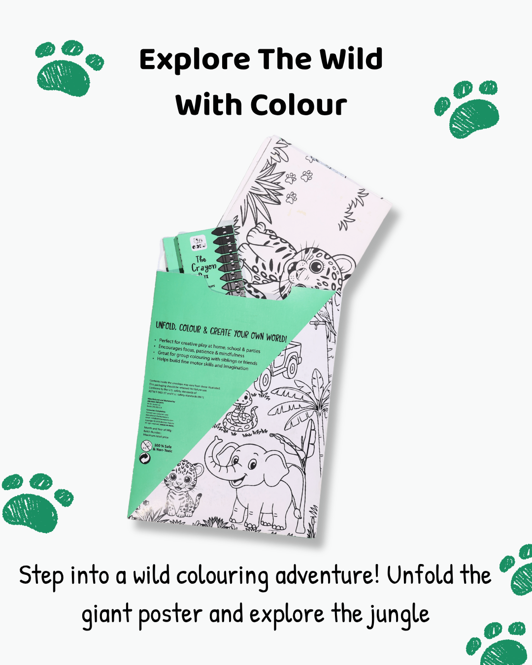COLOURING POSTER - JUNGLE EXPLORATION