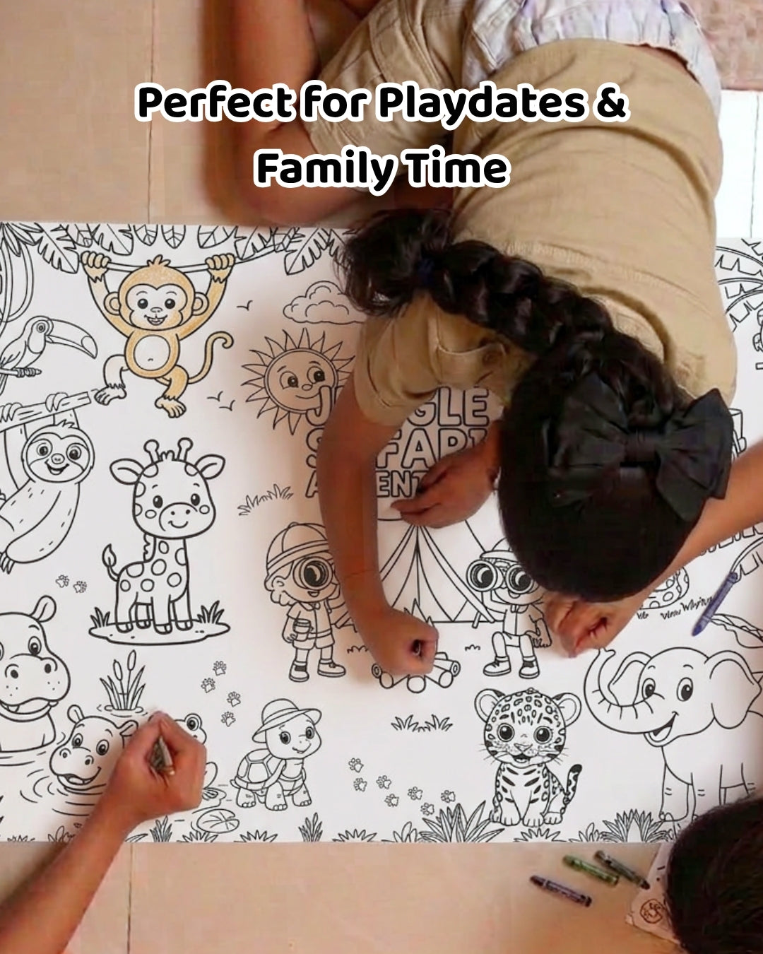COLOURING POSTER - JUNGLE EXPLORATION